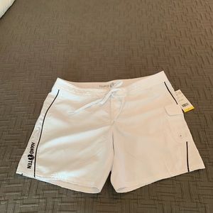 Hang Ten. Board Shorts NWT. White / Navy
